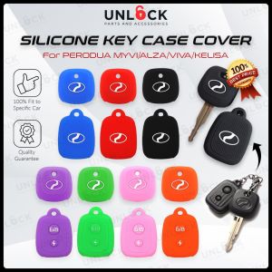 Perodua Myvi/Alza/Viva/Kelisa Silicone Remote Car Key Cover Case Automobile Car Accessories