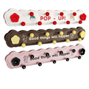 ขอขึ้น ตะขอถ้วยดูด สุนทรียภาพของบ้าน อุปกรณ์แขวน แถวต่อแถว การจัดเก็บและการจัดระเบียบ ไม่มีการเจาะ