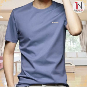 Áo thun lạnh nam  cổ tròn cộc tay co giãn thông hơi thoáng mátco giản 4 chiều mai đẹp -hàng VNXK-therapy1989-