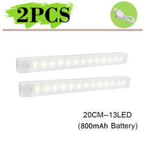 USB Rechargeable Wardrobe Lamp LED Motion Sensor Night Light For Home Kitchen Bedroom