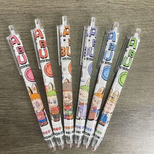 72PCS /12PAK  pen Gel Motif Hewan Sanrio Labubu Kartun lucu  gel pen  pena pulpen sanrio kuromi