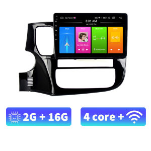 Acodo 2DIN 9inch Android 12 Car Radio For Mitsubishi Outlander 2013 - 2018 Multimedia GPS Navigation Player Carplay Autoradio Stereo Head Unit Wifi Video Out Steering Wheel Controls with Frame