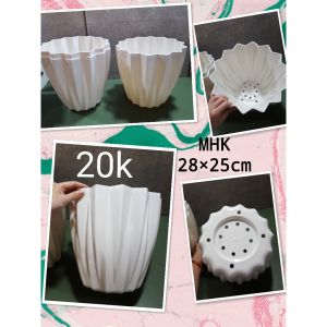 Chậu Nhựa Kim Cương 28X25 (Cm) Nhựa Cứng trồng hoa !