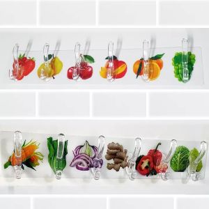 Combo 2 Thanh 6 Móc Treo Đồ Dán Tường Siêu Dính Chịu Lực Đa Năng