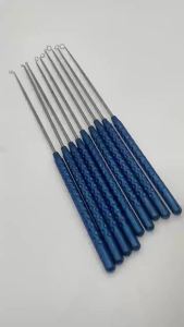 1 ชิ้น ไมโครริง คิวเร็ตต์ พร้อมปลายวงแหวน ตรง 45 °    90 °    ไมโครนิวโร อินสทรูเมนท์ส เครื่องมือทางระบบประสาท