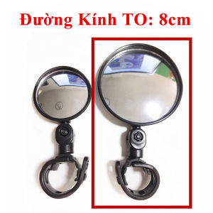 Gương Xe Đạp Thể Thao Chiếu Hậu Gắn Tay Lái Quay 360 Độ Linh Hoạt Cầu Lồi Góc Rộng 5cm8cm ECO2 Chính Hãng Amalife