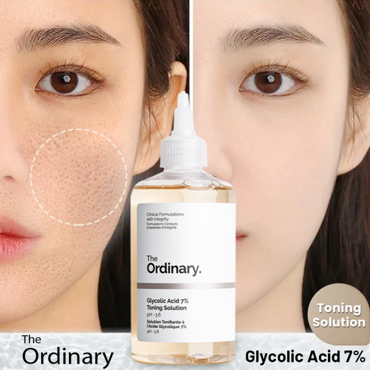 The ordinary glycolic acid 7％ toning solution skin care beauty dark spot  remover 240ml glycolic acid toner
