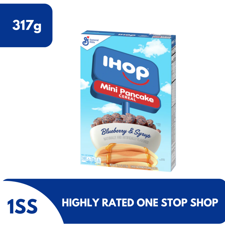 General Mills IHop Mini Pancakes Cereal Blueberry & Syrup, 317g ...