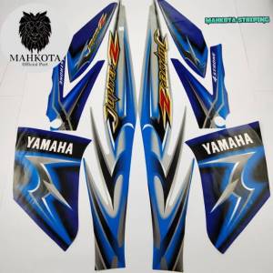 STRIPING STICKER LIS LES POLET yamaha jupiter z silver biru 2006 list body standar berkualitas termurah Mahkota Stiker