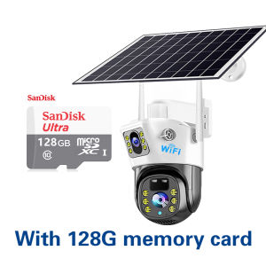 V380 Pro Solar CCTV Camera HD Konektado Mobile Phone Auto Tracking IR Night Vision Hindi tinatagusan ng tubig