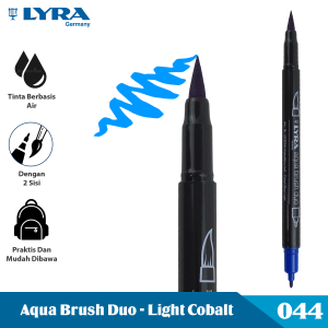 LYRA Spidol / Pulpen Warna 1 Pcs Dual Tip Aqua Brush Duo Spidol Kuas LYR-6520083