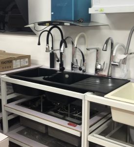 Chậu Rửa Bát rửa chén Đá Có Bàn - GROVES 115x48 cm