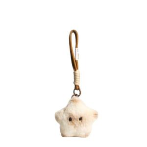 Hmeme Dễ Thương Sang Trọng Sao Keychain New Squeaky Capybara Sang Trọng Túi Mặt Dây Chuyền Lông Quyến Rũ Cho Phụ Nữ Chìa Khóa Xe Chủ Schoolbag Trang Trí Quà Tặng