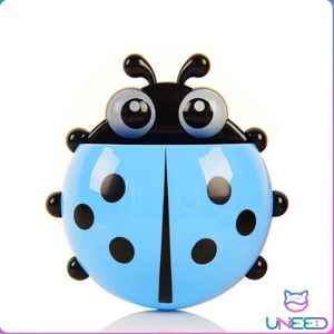 Need Ladybug Cartoon Toothbrush Holder Bathroom Toothbrush Toothpaste Wall Suction Holder Rack Container