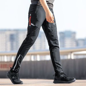 【Local Delivery】ROCKBROS Summer Casual Cycling Pants Mens Long Leisure Pants Sun Protection Trousers Black New Arrival