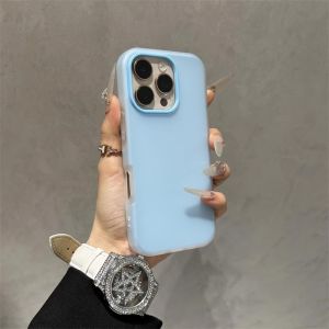 Phone Case For OPPO A16 A16S A54 A55 A54S A56 A53S A55S A38 A18 A52 A3X A60 A3 A3 NFC A40 A5i A31 A9 A5 A32 A57 2020 A3S Casing OPPO A7 A5S A12 A12S F9 F9 PRO A78 Solid Color Silicone 2 in1 Jelly Couple Soft TPU Case Cover GDK0000