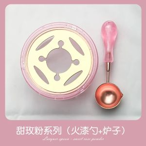 Wax Seal Stamp Set Lacquer Furnace Fantasy Bubble Lacquer Furnace with Spoon Paint Seal Supplies Wax Spoon Craft Supplies