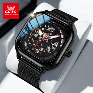 OPK Mens Original Genuine New Watch Fully Automatic Mechanical Simple Luminous Waterproof Casual Mens Watch