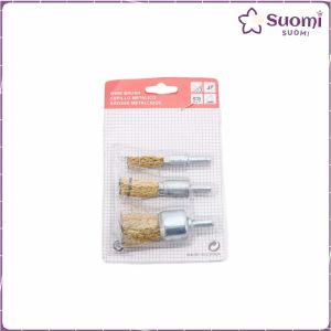 Suomi Steel Wire Polishing Wheel Grinder Cleaning Gold Tone Crimped Brush Tool 3Pcs/set