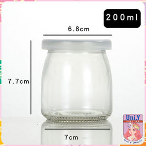 Uni.Y กระปุกพุดดิ้ง พร้อมฝาปิด 100ml 150ml 200ml สําหรับใส่อาหารเด็ก โยเกิร์ต ของหวาน Pudding Bottle