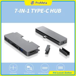 7 In 1 USB C HUB for Samsung Galaxy Tab S9 S8 S7 S7+ S9 FE+ S10 FE + 13.1 S10+ S8+ S8 Ultra S7 S10 FE Adapter Expansion Dock 4K HDMI USB3.0