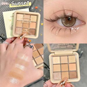 Eyeshadow Sunset Bloom Korean 9 Warna Pigmented Longlasting