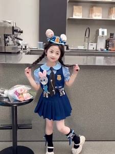 สาวจูดี้กระต่ายเจ้าหน้าที่ตำรวจ cos เสื้อผ้าฤดูร้อนรุ่นใหม่เด็กสไตล์วิทยาลัย jk ชุดเดรสเจ้าหญิงโลลิต้า