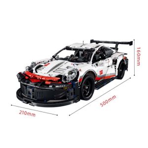 Porsche 911 RSR Technic Racing Supercar Building Block Toy 保时捷积木