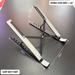 Giá Đỡ Tản Nhiệt Laptop Macbook Ipad nhựa ABS Hợp Kim Nhôm Có Thể Gấp Gọn Và Điều Chỉnh Độ Cao Đế Tản Nhiệt
