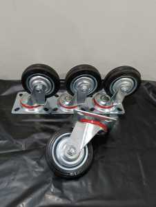 Set 4 Roda Caster 3 Inch Hitam untuk Etalase - AB|MK031