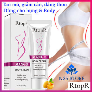 Kem Tan Mỡ RtopR Body Cream 40g Đốt Tan Mỡ Thừa Vùng Bụng Chân Tay Nhanh Chóng An Toàn Hiệu Quả - Phù Hợp Cho Người Muốn Giảm Cân Béo Phì