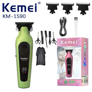 Kemei Multifunctional Hair Trimmer for Men USB Rechargeable Barber Beard Trimer Professional Hair Clipper Electric Razor Hair Cutting KM-1590