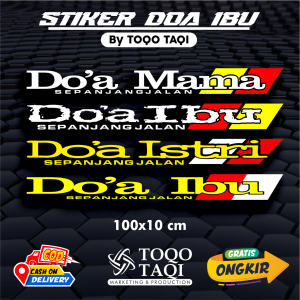 Cutting Stiker Mobil Truk Bismillah Custom Doa Doa Ibu Kaca Depan Mobil Canter Fuso Grandmax