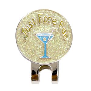 SUNYMEI นำโชคดี โลหะนูน อุปกรณ์กอล์ฟสำหรับเล่นกอล์ฟ ชุบทองด้วยไฟฟ้า อุปกรณ์เสริมเสริม ลายสีชมพู เครื่องหมายเหรียญลูก คลิปหมวกกอล์ฟ เครื่องหมายลูกกอล์ฟ คลิปหมวกกอล์ฟ