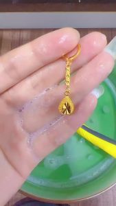 [ Premium Selection ] Vietnam Sand Gold Womens Tassel Earrings   Elegant National Style Water Drop Earrings Ethnic Style Drop Earrings Source