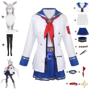 Oguri Cap Cosplay Costume Anime Game Umamusume: Pretty Derby Uma Musume Racing Association Halloween School Decisive Suit Wig2026