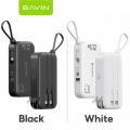 BAVIN PC032 10000mAh / PC1103 20000mAh Portable Powerbank 22.5W PD Fast Charging QC3.0 Built-in Cables for iPh 16. 