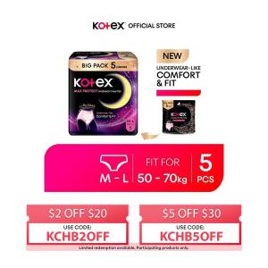 Kotex Overnight Panties M-L 5+1s