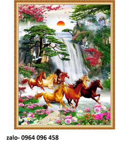 Tranh mã đáo thành công - tranh gạch 3d ốp tường - CBVV88