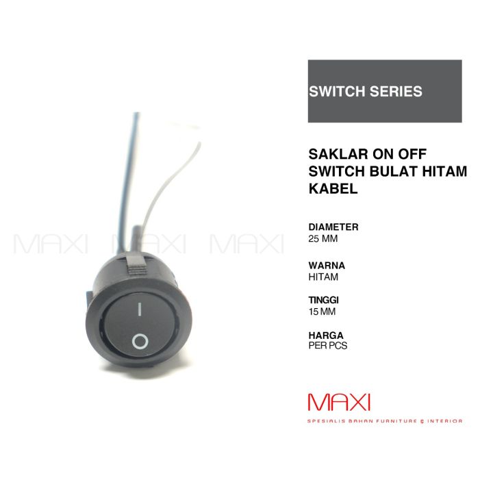 Saklar On Off Switch Bulat Saklar Mini Kabel Furniture | Lazada Indonesia