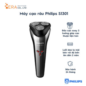 Máy cạo râu du lịch khô và ướt Philips S1301/02 - Hàng chính hãng bảo hành 2 năm