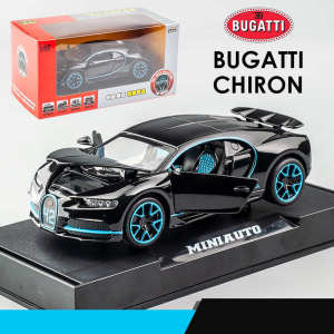 LEO 1:32 Bugatti Chiron sound & light function diecast Alloy car model toys for boys toys for kids car for kids educational toys cheap prices