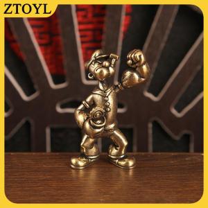 ZTOYL 1 2pcs Popeye các thủy thủ người đàn ông hình Brass trang trí nội thất văn phòng bàn trà nghệ thuật đồ trang trí trang trí xe hơi nhà máy tính để bàn phụ kiện