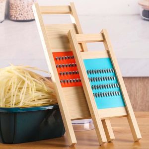 LIANG Hand-held Wooden Fruit Cucumber Gadgets Kitchen Tools Cheese Slicer Peeler Vegetable Cutter Food Grater