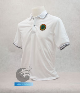 💥เสื้อโปโล พกส. พนักงานกระทรวงสาธารณสุข (พกส.) สีขาว (ชาย/หญิง) ผ้าเกรดแบรนด์เนม