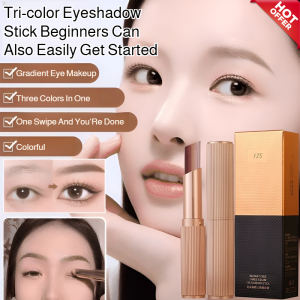 Threecolor molding longlasting fine flash pearlescent gradient fixing eyeshadow