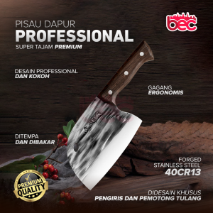 Pisau Koki Super Tajam JAPANESE SUPER KNIFE Stainless Steel Pisau Ikan Knife Fish