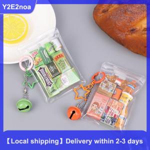 【Local shipping】 Creative Mini Food Bag Toy Simulation Food Toys Keychain Cute Mobile Phone Pendant Bag Ornaments Accessories Gift
