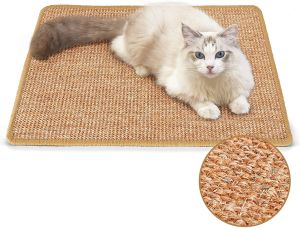 Cat Sisal Scratcher Mat Natural Sisal Cat Scratch Pad Carpet Protect Furniture Sofa Cat Tree Board Toy Pencakar Kucing