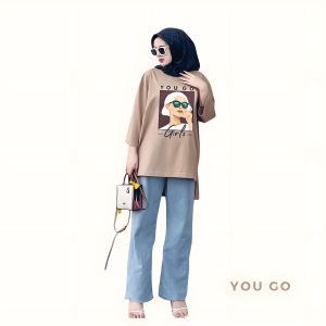 Fashion Wanita Terbaru 2023 Yougo Blouse BO Bahan Kaos Katun Combed Blouse Korean Style